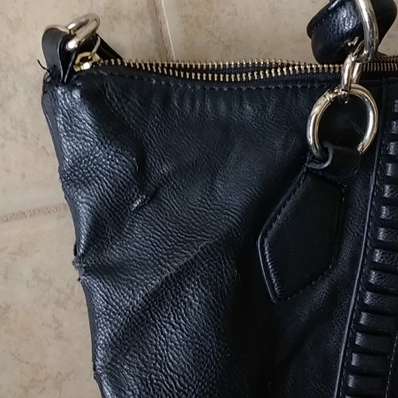 🚫Woven faux leather tote or shoulder bag - Picture 6 of 8